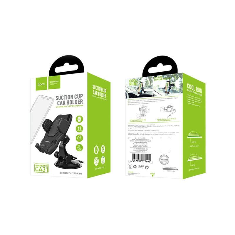 Hoco - Deluxe Zuignap Telefoonhouder