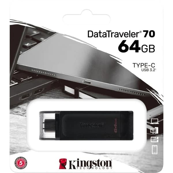 Kingston - DT 64GB USB-C 3.2 Gen.1