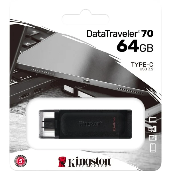 Kingston - DT 64GB USB-C 3.2 Gen.1