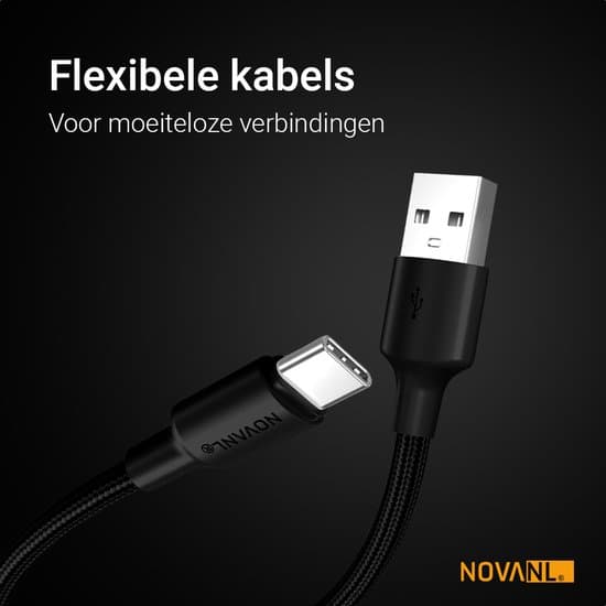 NovaNL - USB-C Kabel 60W (1.5m) - afbeelding 3
