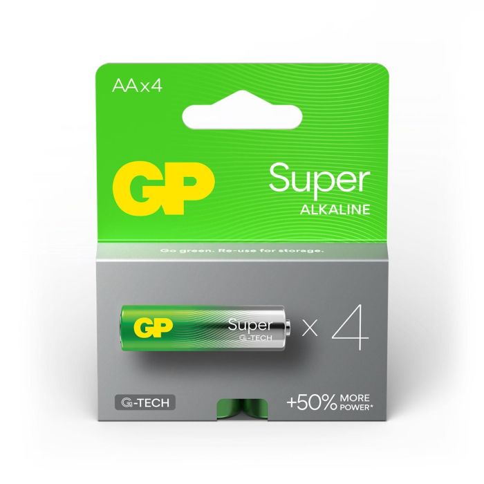 GP - Super Alkaline AA Batterijen (4-pack)