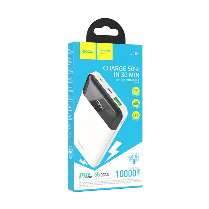 Hoco - Powerbank USB-C QC3.0 <p class="" data-start="0" data-end="152">10000mAh powerbank met USB-A en Type-C poorten, ondersteunt PD3.0, QC3.0 en snelladen. Compact en krachtig voor onderweg.</p> <p class="" data-start="154" data-end="333"></p>