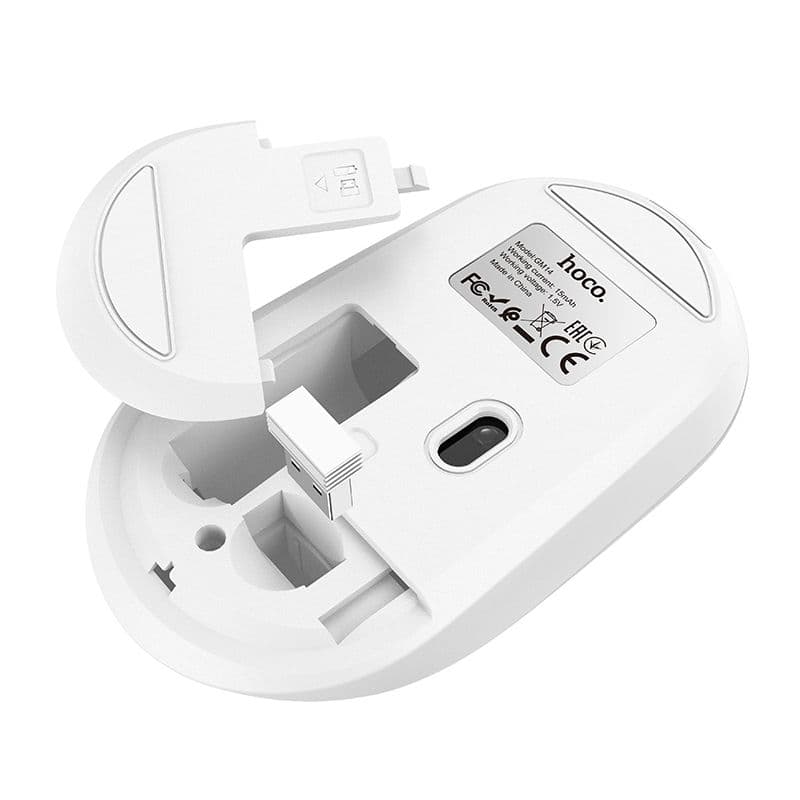 Hoco - Draadloze Muis <p class="" data-start="494" data-end="605">Comfortabele draadloze muis met stabiele 2.4G-verbinding en plug-and-play installatie.</p> <p class="" data-start="607" data-end="773"></p> - afbeelding 4