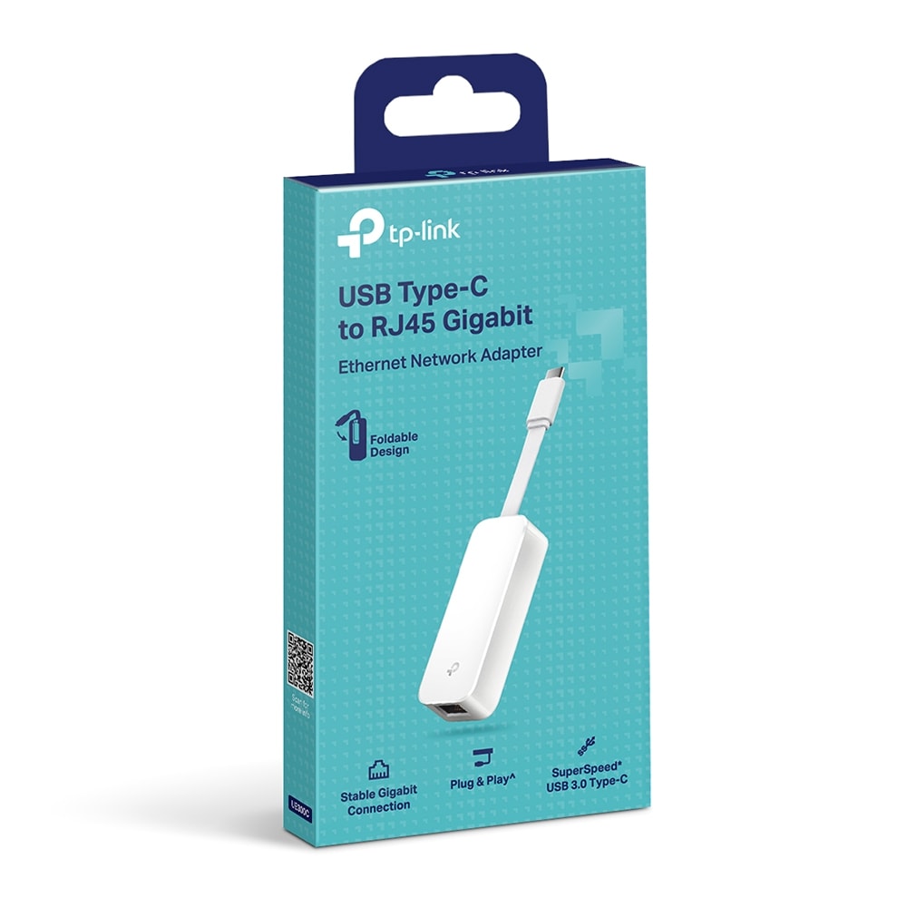 TP-Link - USB-C / Ethernet Adapter <p class="" data-start="350" data-end="460">Supersnelle USB-C naar Ethernet-adapter (1000 Mbps) – ideaal voor laptops en tablets.</p>
