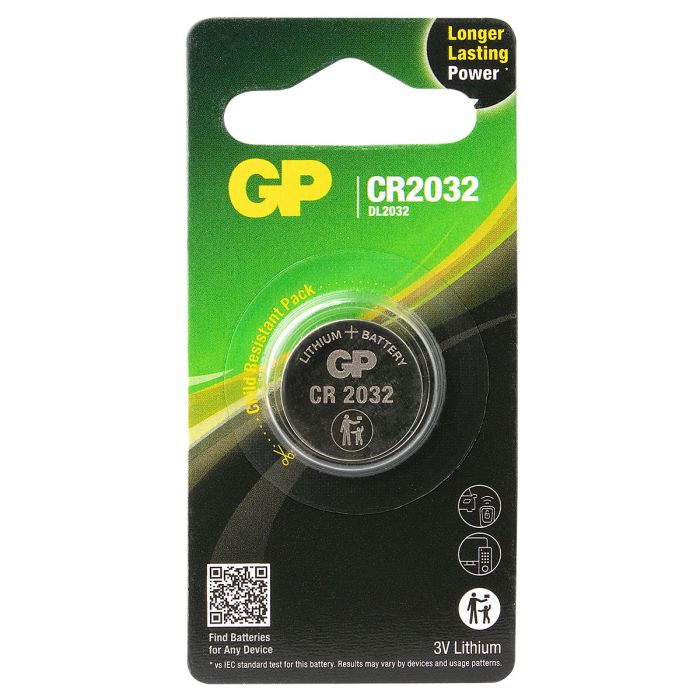 GP - Lithium CR2032 Knoopcel Batterij <p class="" data-start="711" data-end="870">De GP Lithium CR2032 Knoopcel Batterij biedt langdurige energie voor horloges, keukenweegschalen en gezondheidsapparaten, geleverd in een handige 1-pack.</p> <h3 class="" data-start="872" data-end="916"></h3>