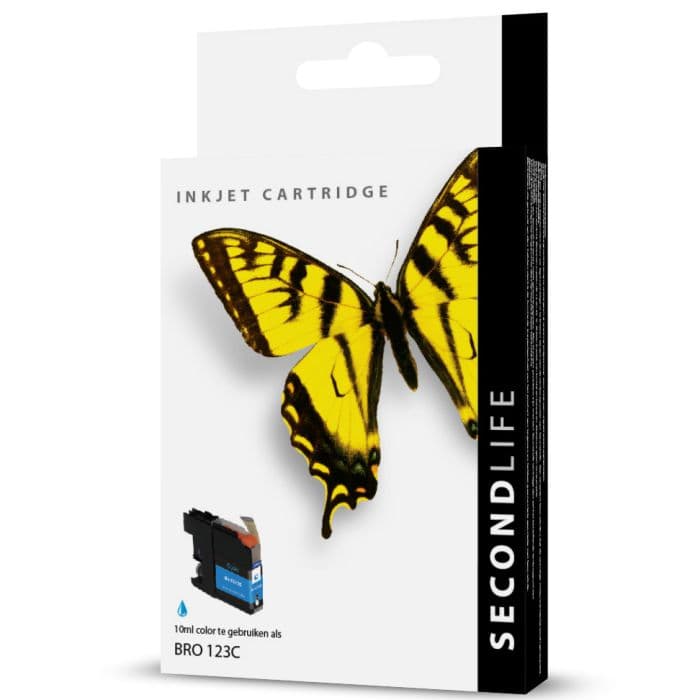 SecondLife - Brother LC 121 / 123 Cyaan <strong>Meer printen voor minder geld</strong> Met onze SecondLife cartridges bespaar je direct op jouw printkosten. Onze eigen patronen bevatten meer inkt ten opzichte van het origineel. Door de grotere inhoud, bespaar je enorm op je printkosten. <a href="https://reboot-it.be/diensten/inkt">Ontdek alle voordelen van SecondLife inkt. </a> - afbeelding 1