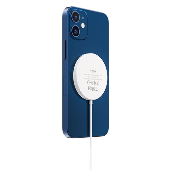 Hoco - Draadloze Lader (Qi) iPhone / Android <p class="" data-start="659" data-end="813">Magnetische draadloze oplader (15W) voor Qi-apparaten zoals iPhones, Android-toestellen en TWS-headsets. Inclusief 1m USB-C Kabel.</p> - afbeelding 3