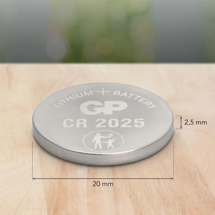 GP - Lithium CR2025 Knoopcel Batterij De GP Lithium CR2025 Knoopcel Batterij biedt langdurige energie voor horloges, afstandsbedieningen en andere kleine apparaten, geleverd in een handige blisterverpakking van 1. - afbeelding 3