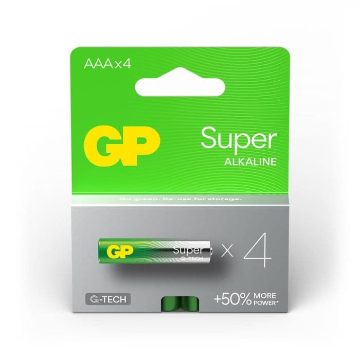 GP - Super Alkaline AAA Batterijen (4-pack)