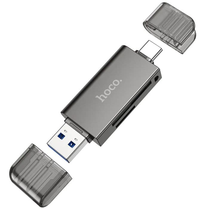 Hoco - USB & USB-C SD/TF Kaartlezer - afbeelding 2