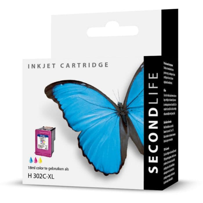 SecondLife - HP 302 XL Kleur - afbeelding 1