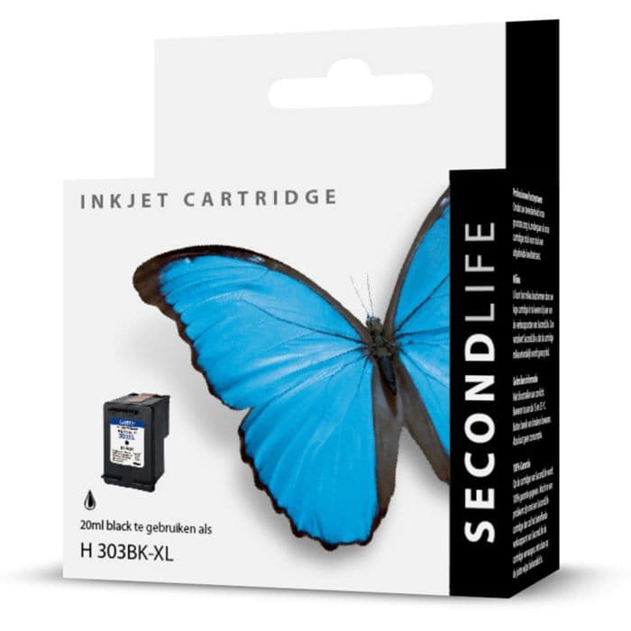 SecondLife - HP 303 XL Zwart - afbeelding 1