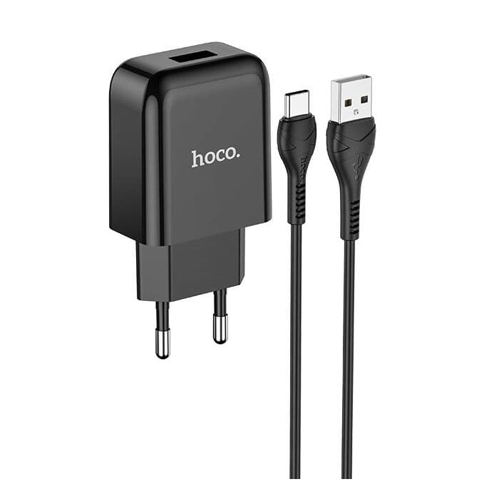 Hoco - Lader & Kabel Set <ul> <li class="" data-start="630" data-end="771"> <p class="" data-start="633" data-end="771">Wandlader met 1 meter lange kabel, 5V/2A output, beschikbaar in verschillende uitvoeringen.</p> </li> </ul> - afbeelding 5
