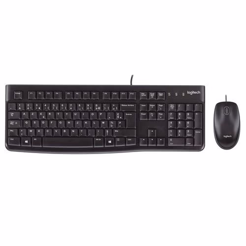 Logitech - MK120 (AZERTY) Muis & Toetsenbord Set <p class="" data-start="810" data-end="994">De Logitech MK120 AZERTY toetsenbord- en muisset biedt een comfortabel, stil typen, een optische muis met hoge resolutie en een robuust, morsbestendig ontwerp.</p>