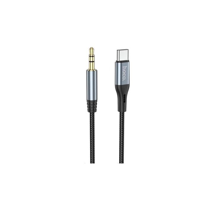 Hoco - USB-C naar Aux 1m <p class="" data-start="575" data-end="715">Universele audio kabel met 3,5 mm en Type-C aansluiting voor storingsvrije geluidskwaliteit en breed gebruiksgemak.</p> - afbeelding 2