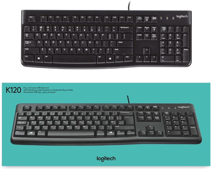 Logitech - K120 Bedraad (AZERTY) Toetsenbord <p class="" data-start="731" data-end="907">Het Logitech K120 AZERTY toetsenbord biedt geruisloos typen, een robuust ontwerp en een eenvoudige plug-and-play USB-verbinding voor dagelijks gebruik.</p> <p class="" data-start="909" data-end="1113"></p> - afbeelding 1