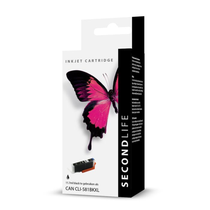 SecondLife - Canon CLI 581 XL Zwart