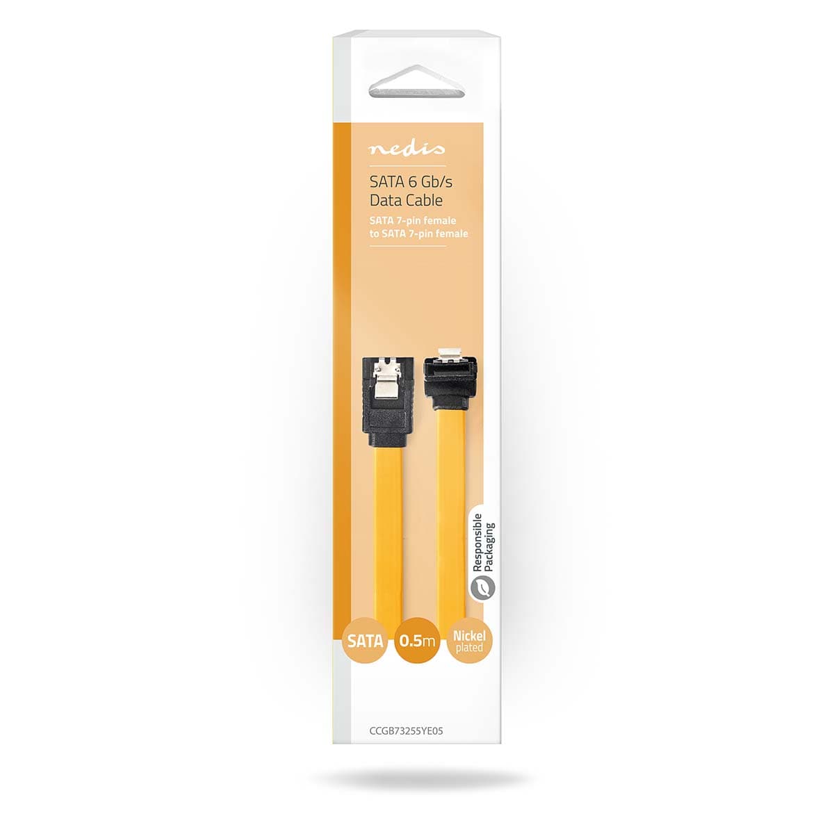 Nedis - SATA Kabel <p class="" data-start="1503" data-end="1661">S-ATA 600 kabel met metalen clips voor een stevige verbinding, 6,0 Gb/s overdrachtssnelheid, en geschikt voor harde schijven en SSD's.</p> - afbeelding 1