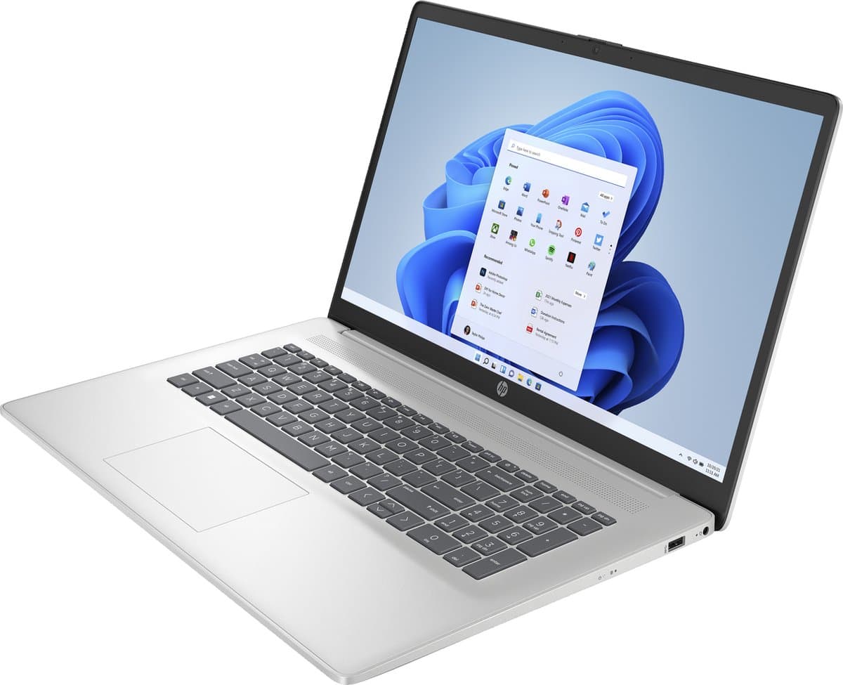 HP - CP2060NB 17" Laptop Grote 17,3" laptop met AMD Ryzen 5, 8GB LPDDR5-geheugen en snelle 512GB SSD. Perfect voor dagelijks gebruik en entertainment. - afbeelding 3