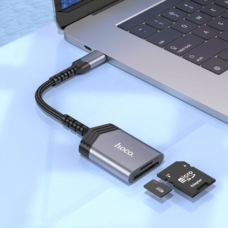 Hoco USB-C SD/TF Kaartlezer - afbeelding 2