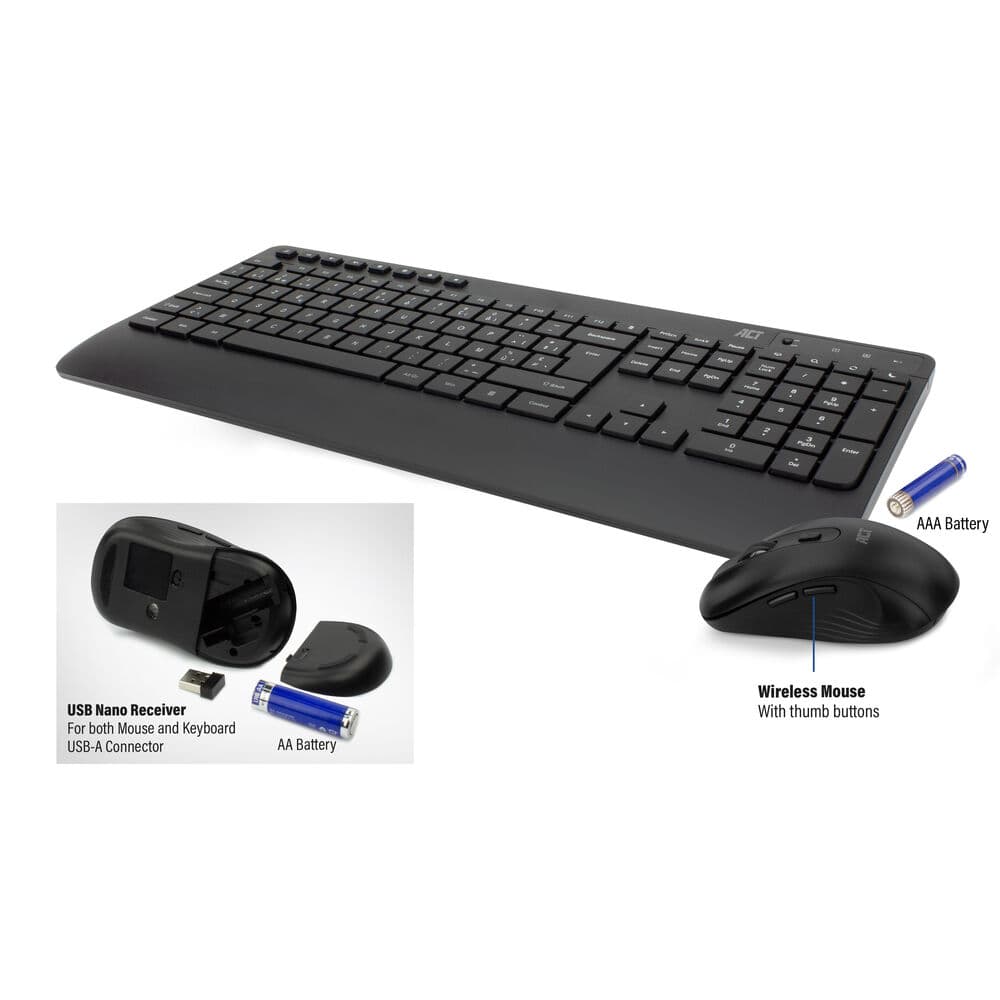 ACT - Draadloze muis & toetsenbord set - afbeelding 4