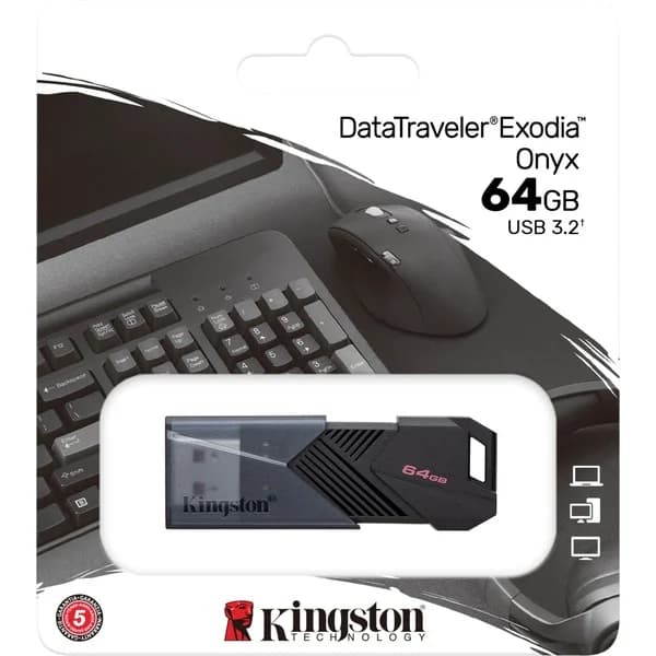 Kingston - DT Exodia USB 3.2 Gen.1 <p class="" data-start="0" data-end="320">De Kingston DataTraveler Exodia M USB-stick biedt snelle gegevensoverdracht met USB 3.2 Gen 1 en een opslagcapaciteit van 64 of 128 GB.</p> <p class="" data-start="0" data-end="320">Met een praktische beweegbare kap en compatibiliteit met laptops, desktop-PC's en andere apparaten, is deze USB-stick ideaal voor dagelijks gebruik en draagbaarheid.</p> <p class="" data-start="322" data-end="553"></p> - afbeelding 4
