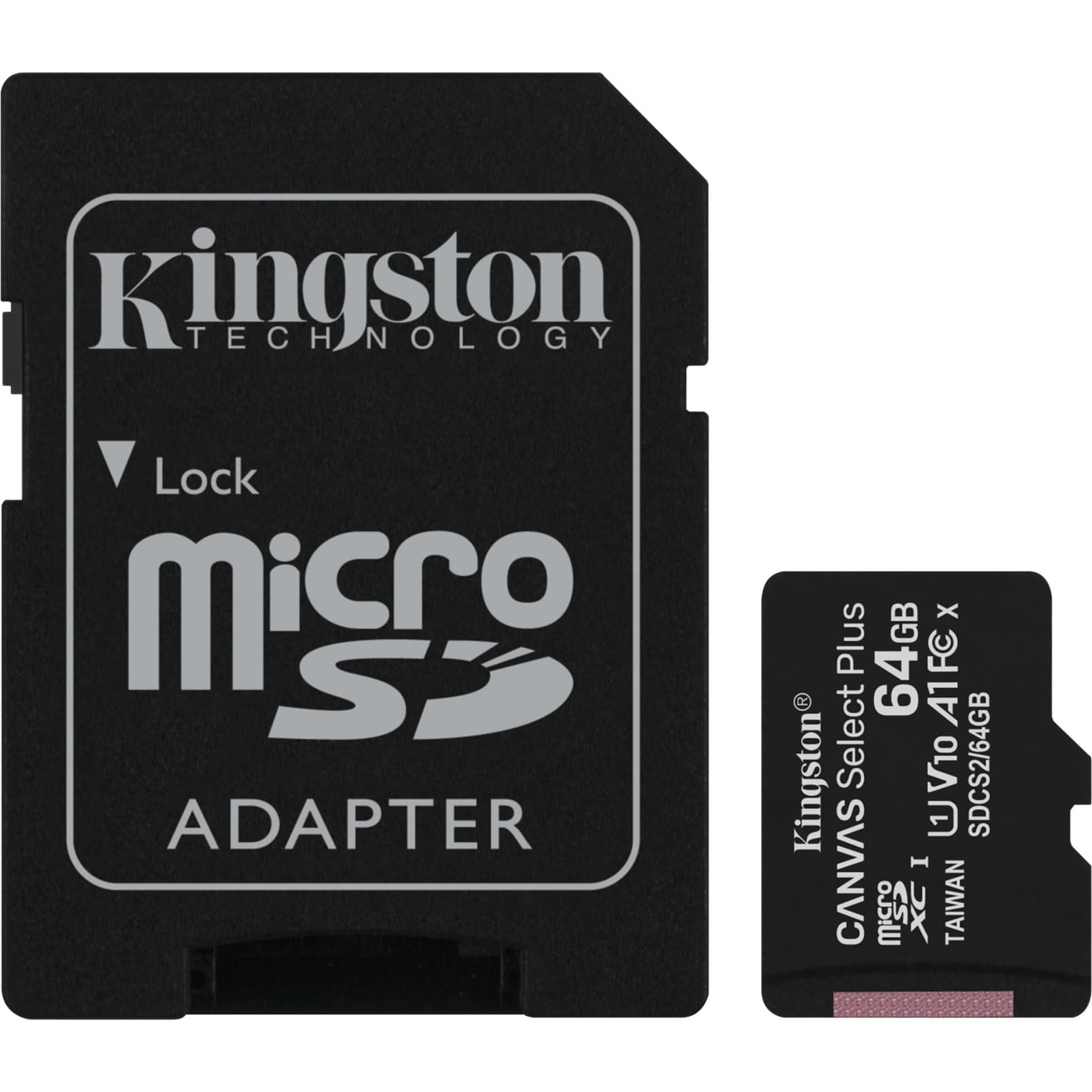 Kingston - MicroSD Kaart <p class="" data-start="924" data-end="1090">Kingston Canvas Select Plus microSD met adapter, A1-geclassificeerd, ideaal voor Android-apparaten, fotografie en Full HD-video-opslag.</p> - afbeelding 2