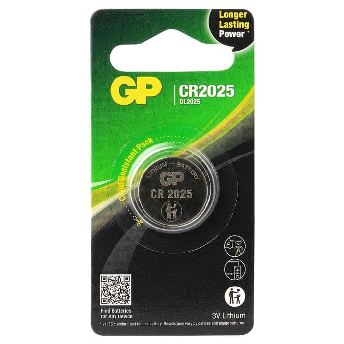 GP - Lithium CR2025 Knoopcel Batterij