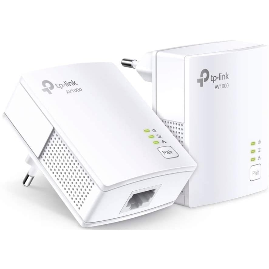 TP-Link - Powerline AV 1000 Kit Met de TP-Link TL-PA7017 KIT geniet je van snelle en betrouwbare internetverbindingen via je bestaande stroomnet, met overdrachtssnelheden tot 1000 Mbps. Ideaal voor desktops, smart-tv's of gameconsoles. Plug-and-play installatie voor direct gebruik. - afbeelding 2