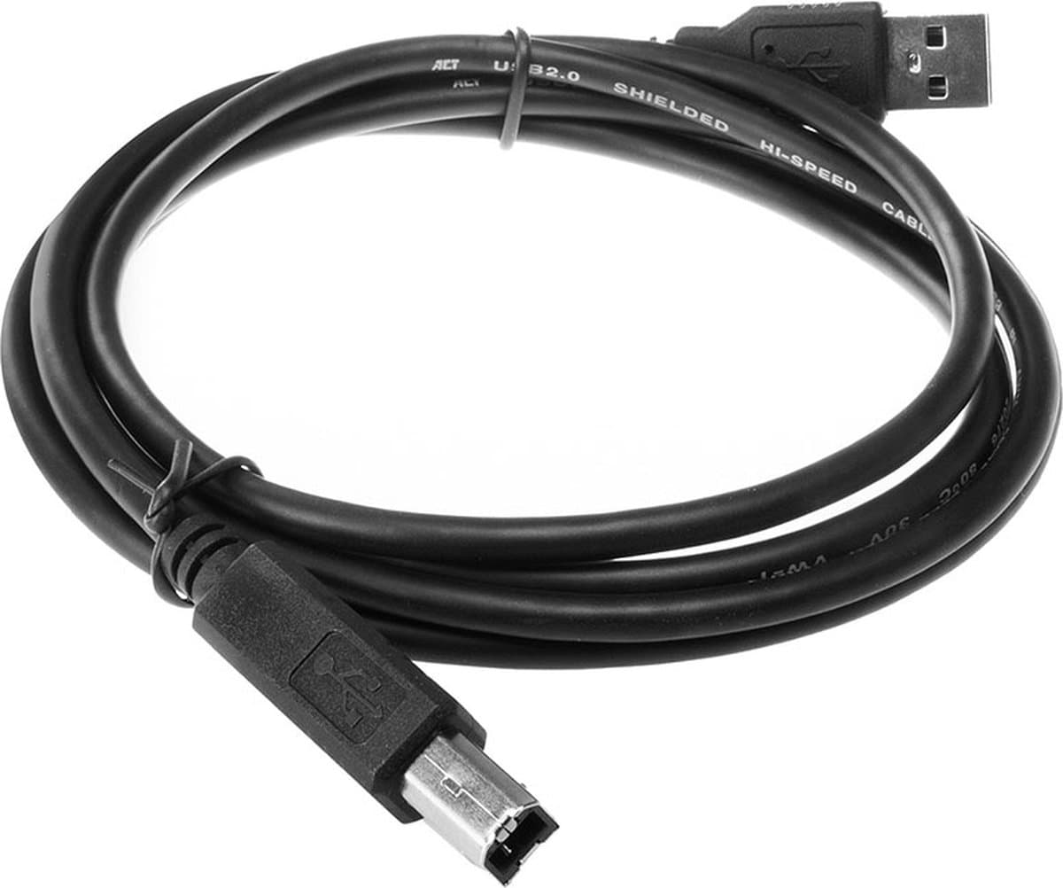 ACT - USB Printerkabel <p class="" data-start="511" data-end="642">USB 2.0-kabel met USB-A naar USB-B aansluiting. Geschikt voor printers, scanners en harde schijven.</p> - afbeelding 2