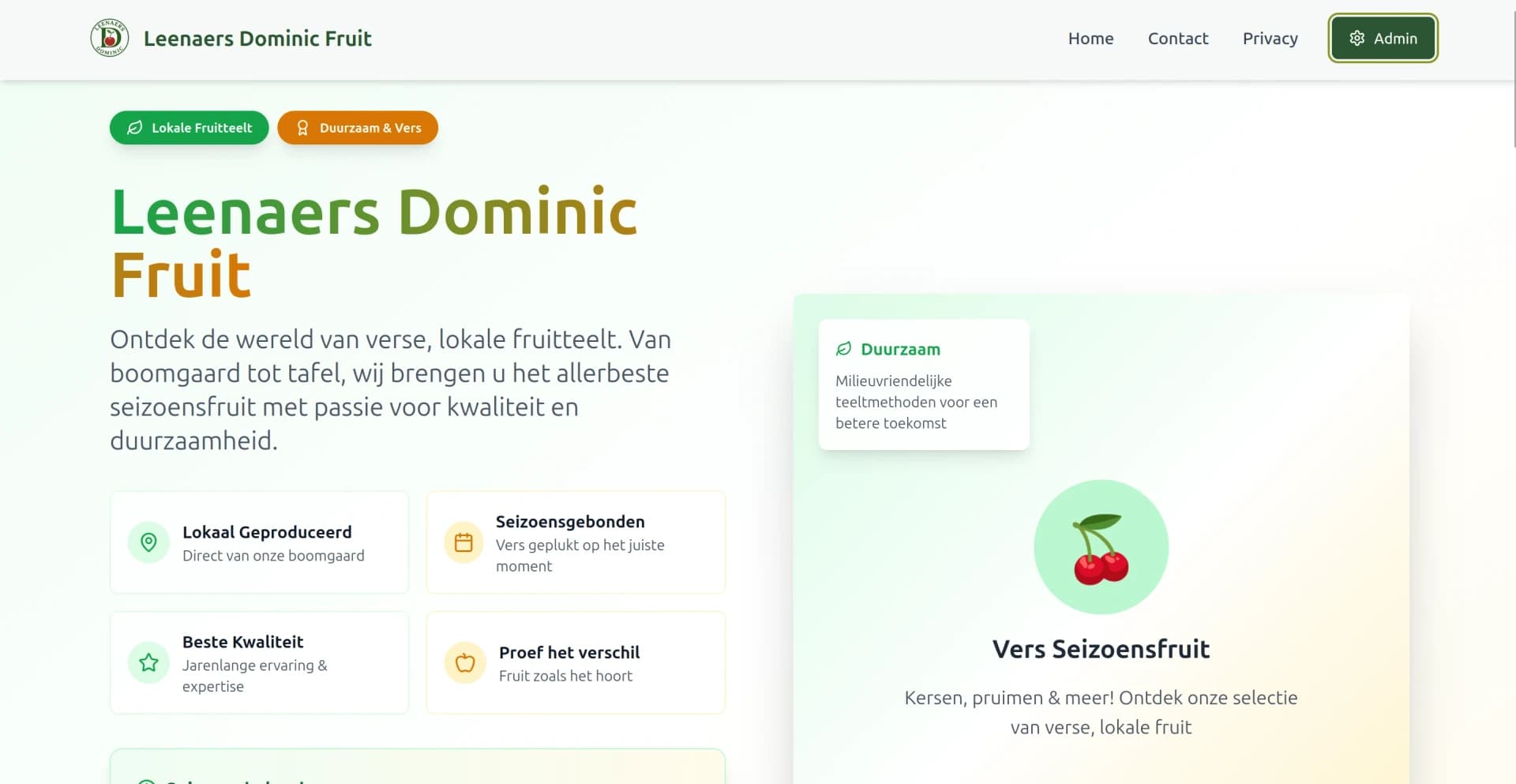 Fruitteelt Dominic