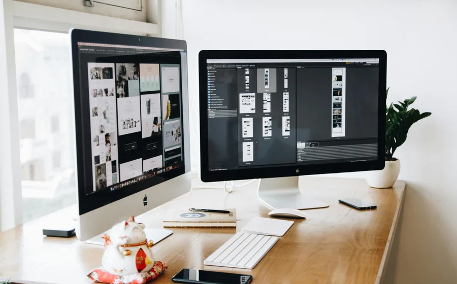Website mockup voor webdesign use case